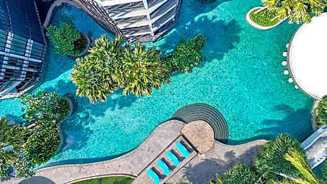 Aqua Studio Suite Twin Bed Lagoon View, Free Resort Activities, Kids Club Access & 2 Minutes Walk To Jimbaran Beach
