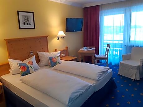 Doppelzimmer-Komfort-Eigenes Badezimmer-Blick auf die Landschaft