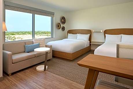 Queen Studio with Two Queen Beds and Sofa Bed