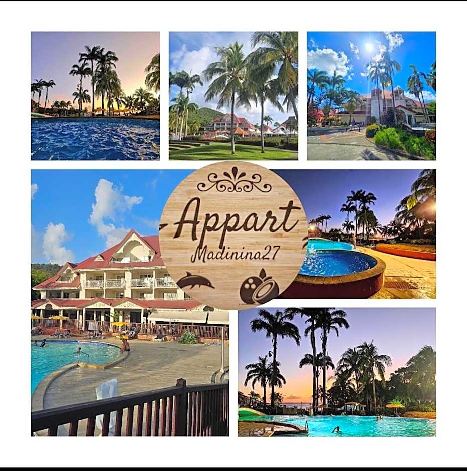 AppartMadinina 27 Sainte Luce 4-6 personnes vue mer