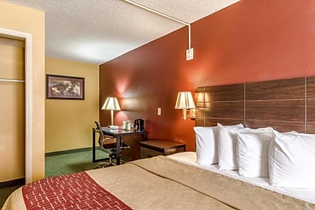 Deluxe Room with One Queen Bed Disability Access Roll-In Shower Non-Smoking - Breakfast included in the price 