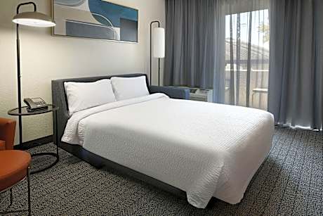 1 Bedroom Suite, 2 Double, Sofa bed, Courtyard view, Balcony, Patio