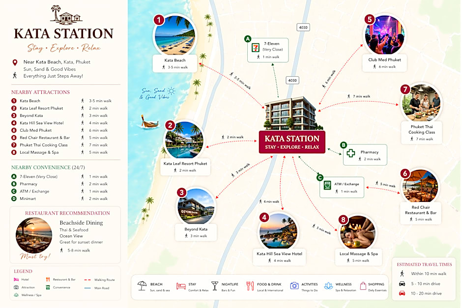 Kata Station Boutique Hotel, Kata Beach