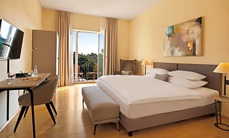 Superior Double Room facing the garden, with balcony & air-conditioned