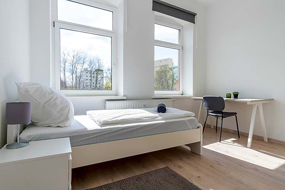 Komfortable Monteursunterkunft: 4-Zimmer-Wohnung mit getrennten Betten