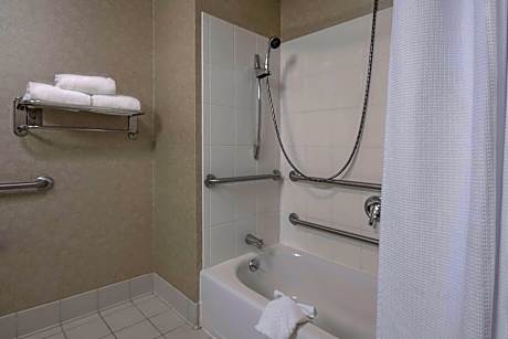 One-Bedroom Queen Suite with Sofa Bed and Adapted Tub - Mobility and Hearing Accessible