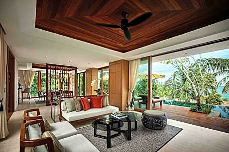Villa Kasara, 3 Bedroom Villa, Bedroom 1: 1 King, Bedroom 2: 1 King, Bedroom 3: 2 Twin, Balcony