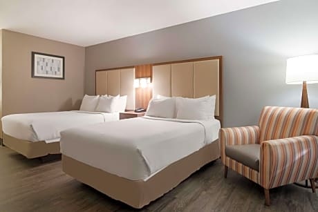 2 Double Beds, Non-Smoking, Microwave And Refrigerator, Flat Screen Television, High Speed Internet 