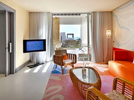 Prestige Spa Suite, 1 Queen Size Bed, Mediterranean Sea Views