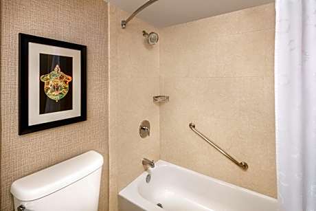 Deluxe Double Room with Two Double Beds, City View and Transfer Shower - Mobility Accessible