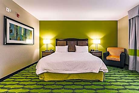 1 King Mobility/hearing Acc Ri Shower Nosmok Vis Firealrm/door/phn Alrt/hdtv Microwv/fridge/free Wi-