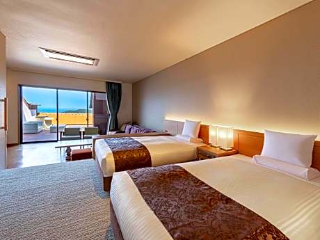 Premium Twin Room with Open-air hot spring bath