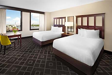 Double Room with Two Double Beds and River View