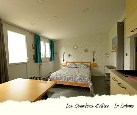 Appartement-Famille-Salle de Bain amenagée-Vue sur la campagne-La Cabane