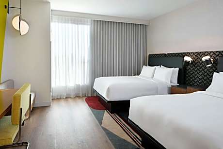 Queen Room with Two Queen Beds and Roll-in Shower - Mobility and Hearing Accessible