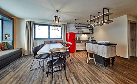 Deluxe Two-Bedroom Apartment with Mountain View