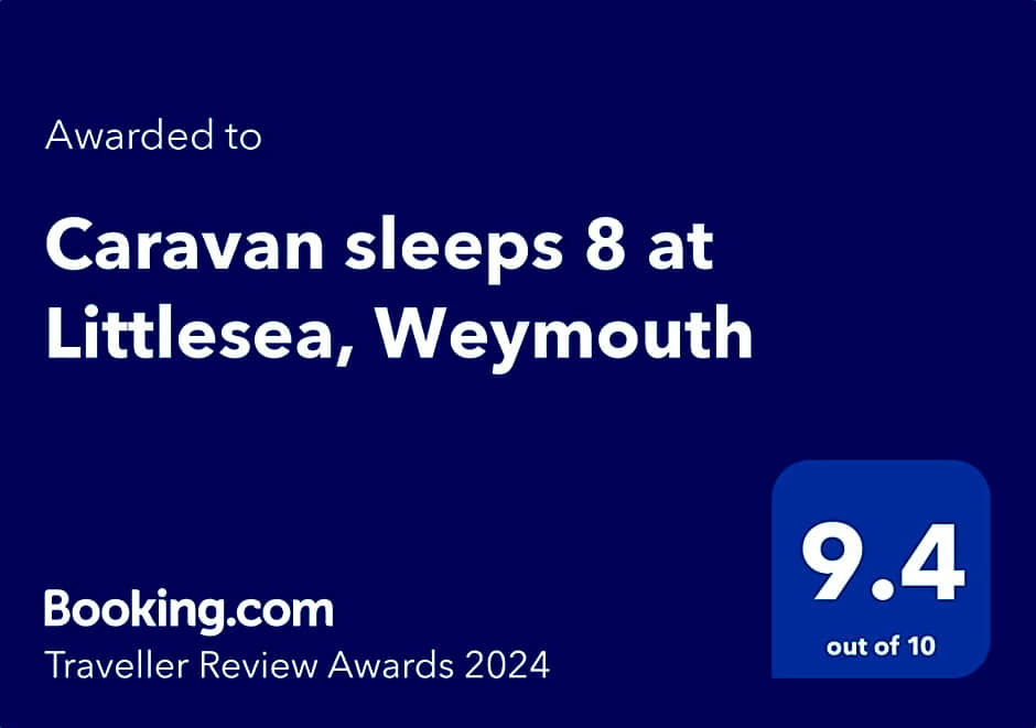 Caravan sleeps 8 at Littlesea, Weymouth