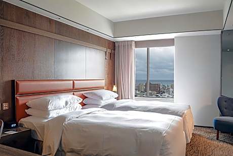 Galaxy Twin, Larger Guest room, 2 Twin, sea view, Partial sea view, Upper floor