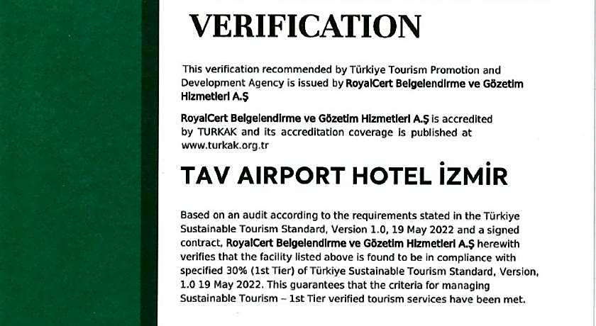 Tav Airport Hotel Izmir