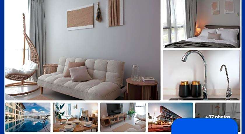 EMPORIUM,DELOFT@KUCHING(2R,3Beds,1Bath,4Pax)