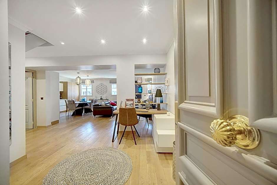 Cannes banane 50m croisette, luxueux 4 pièces dans résidence de standing