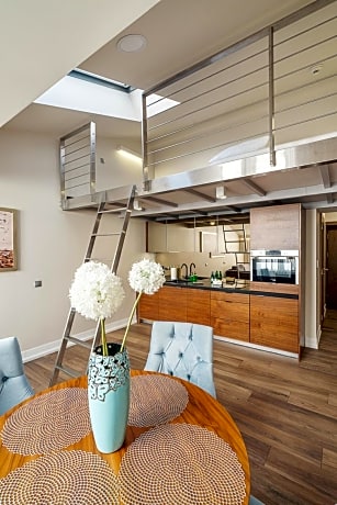 Luxury One-Bedroom Apartment with Mezzanine