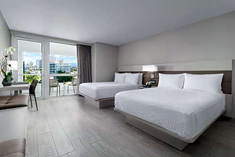 Two Queen Beds with Balcony