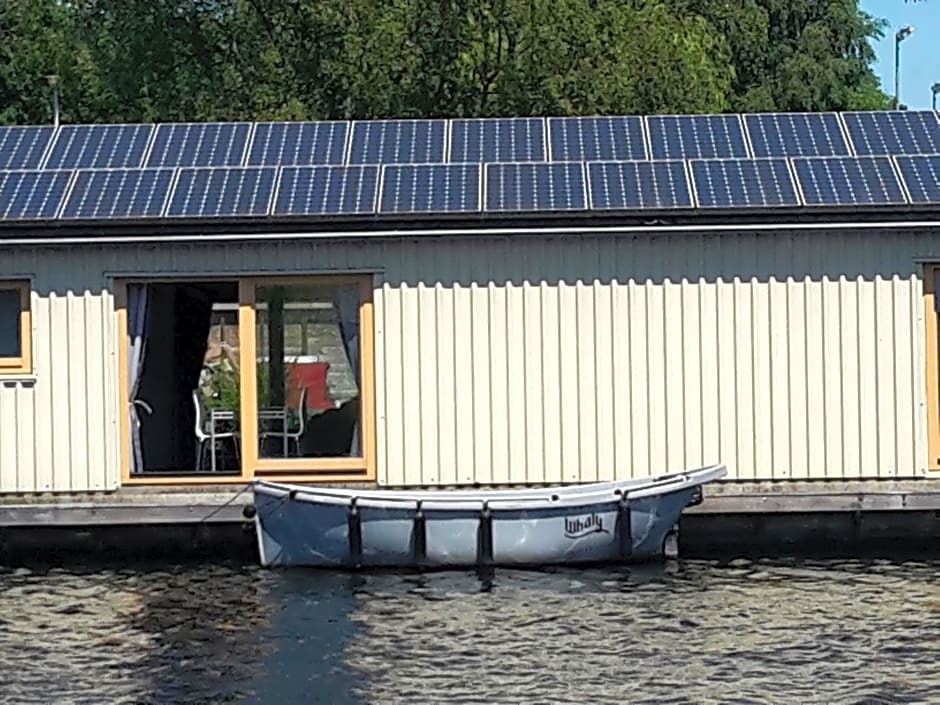 Boathouse Amsterdam with bikes