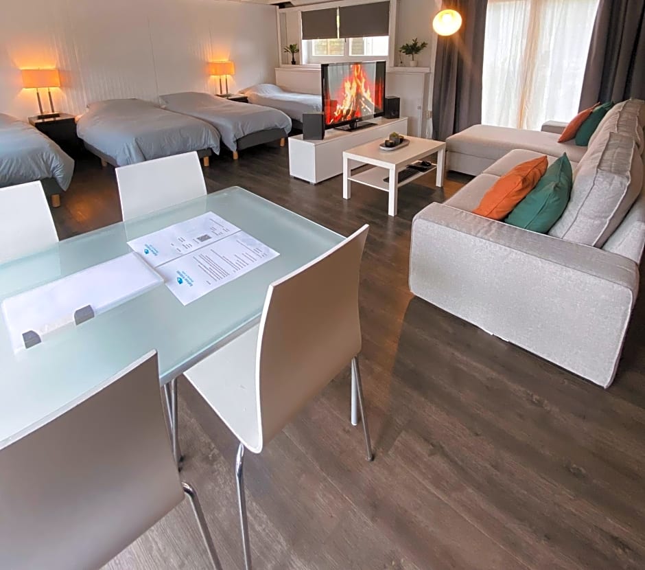 Boathouse Amsterdam with bikes