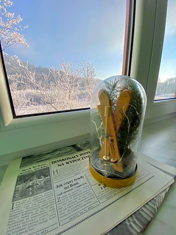 Pokoje Gościnne Pod Jaworem - obok pięknego szlaku wzdłuż rzeki Białka, 1km do stoków Kotelnica