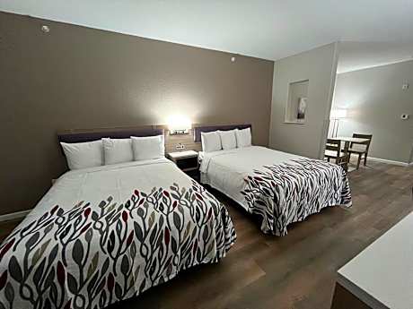 Deluxe Room with Two Queen Beds Disability Access Roll-In Shower Smoke Free
