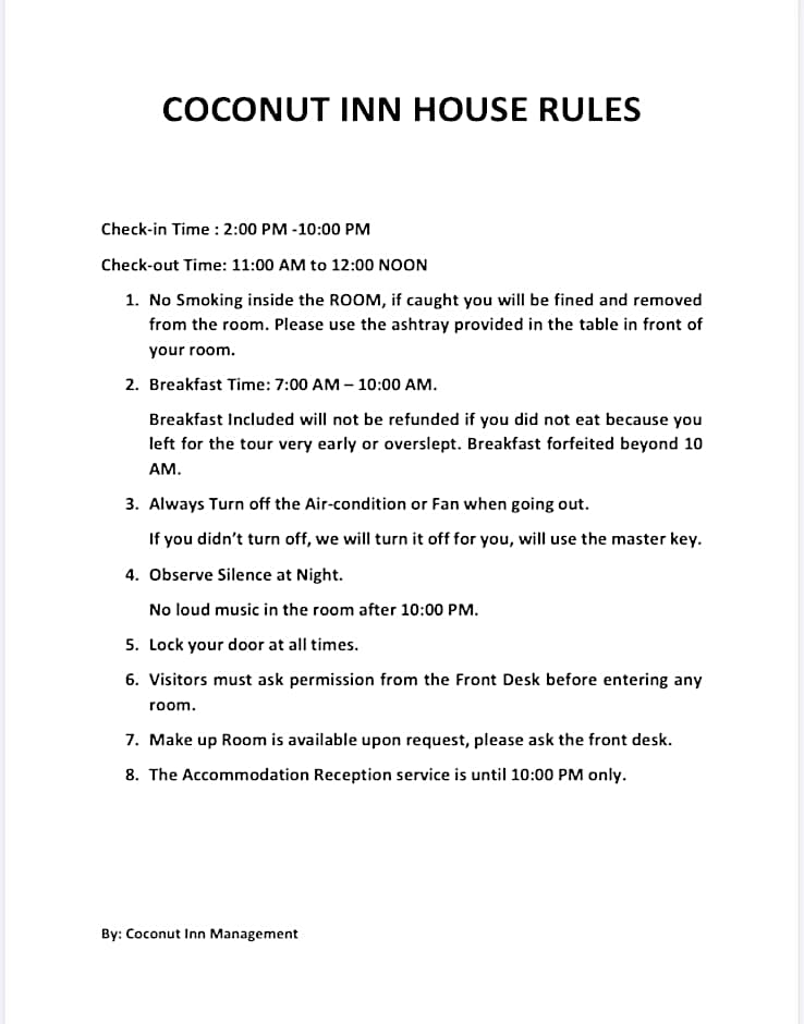 Coconut Inn Moalboal