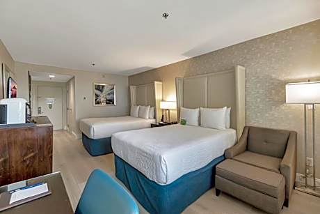 Standard Two Double Beds with Balcony