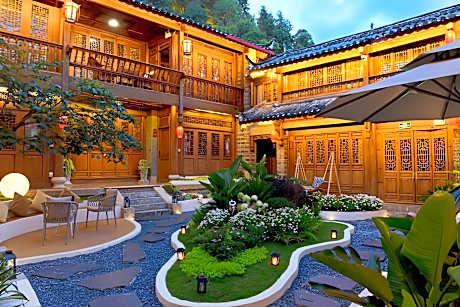 Floral Hotel Qu'an Hefeng Light Luxury Holiday Courtyard Sifang Street