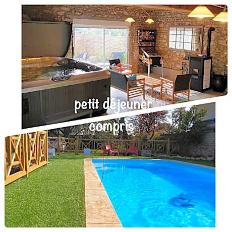 Le Grand Cèdre Spa et sauna intérieur piscine