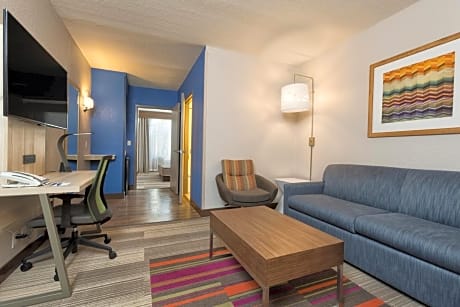 One-Bedroom King Suite with Communications Accessible Roll-In Shower