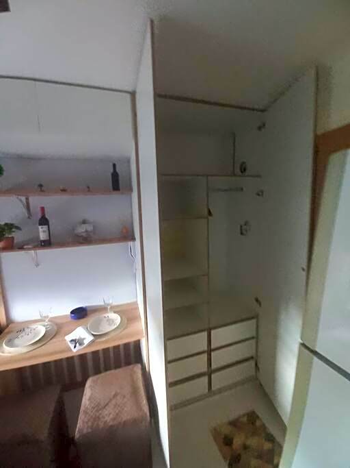 Studio aconchegante em frente a praia