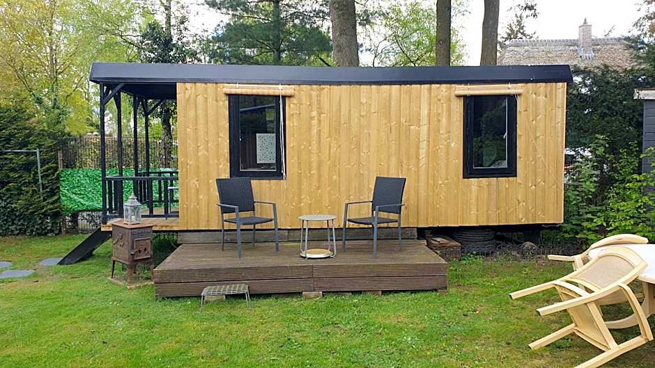 Pipowagen Bed bij Bos