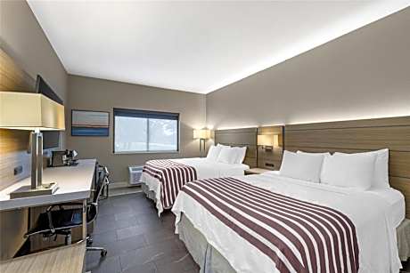 Accessible - 2 Queen  Mobility Accessible Bathtub Pet Friendly Room Microwave And Refrigerator Wi-Fi