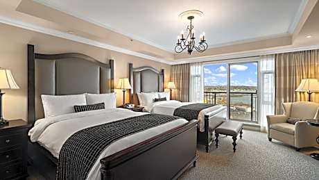 Guest Room, Partial Ocean View, Double Queen
