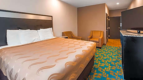 1 King Bed Non-Smoking Microwave And Refrigerator Flat Screen Television High Speed Internet Access 