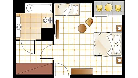 Double Guestroom Side Sea View