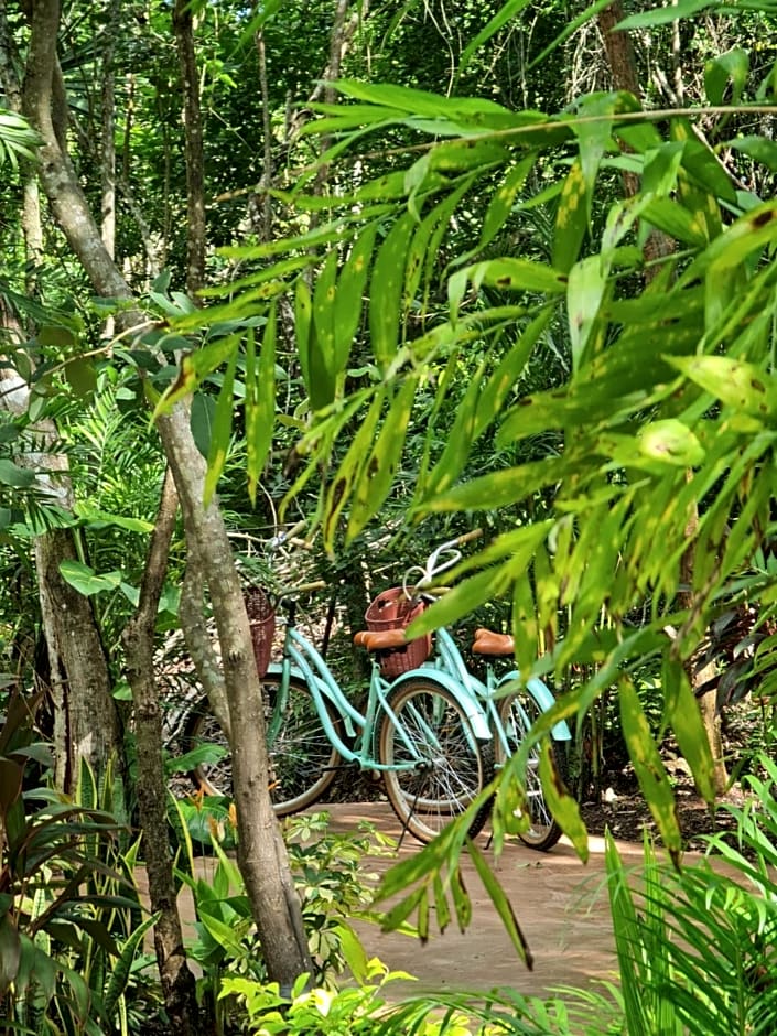 Secret Gardens Bacalar Suite 02 con alberca y bicicletas