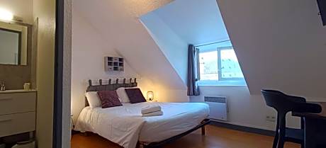 Attic economy Double Room with Private bathroom