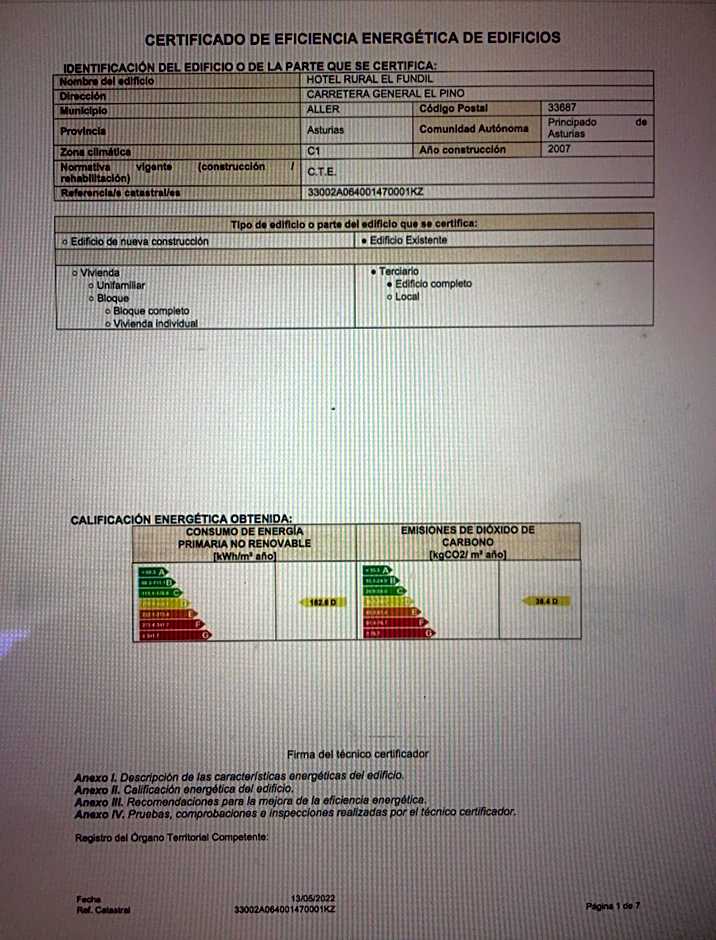 Hotel Rural El Fundil
