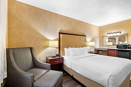 King Room with Roll-In Shower - Pet Friendly/Disability Access/First Floor