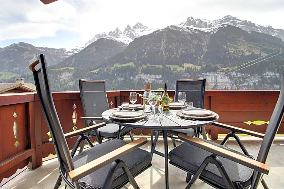 Mossettes 5, penthouse sunny terrasse and sauna