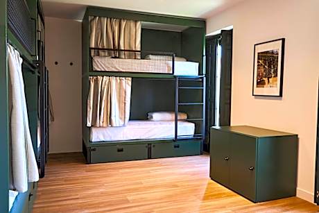 Bed in 7-Bed Mixed Dormitory Room with Shared Bathroom