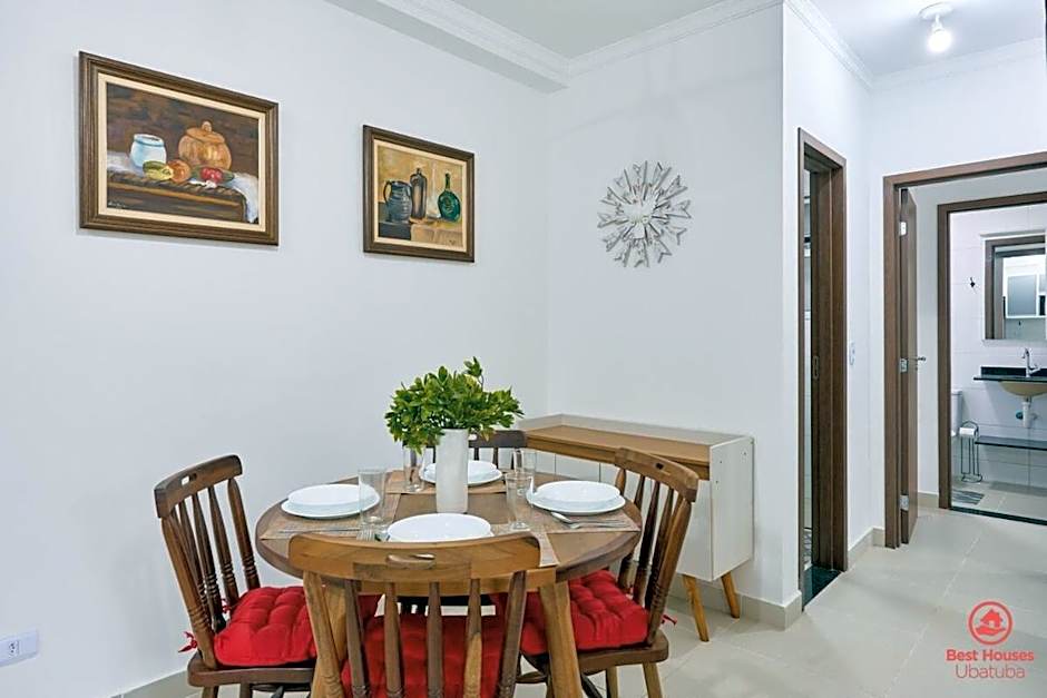 BH29: 1 Quadra d Praia, Ar, Churrasqueira, Piscina