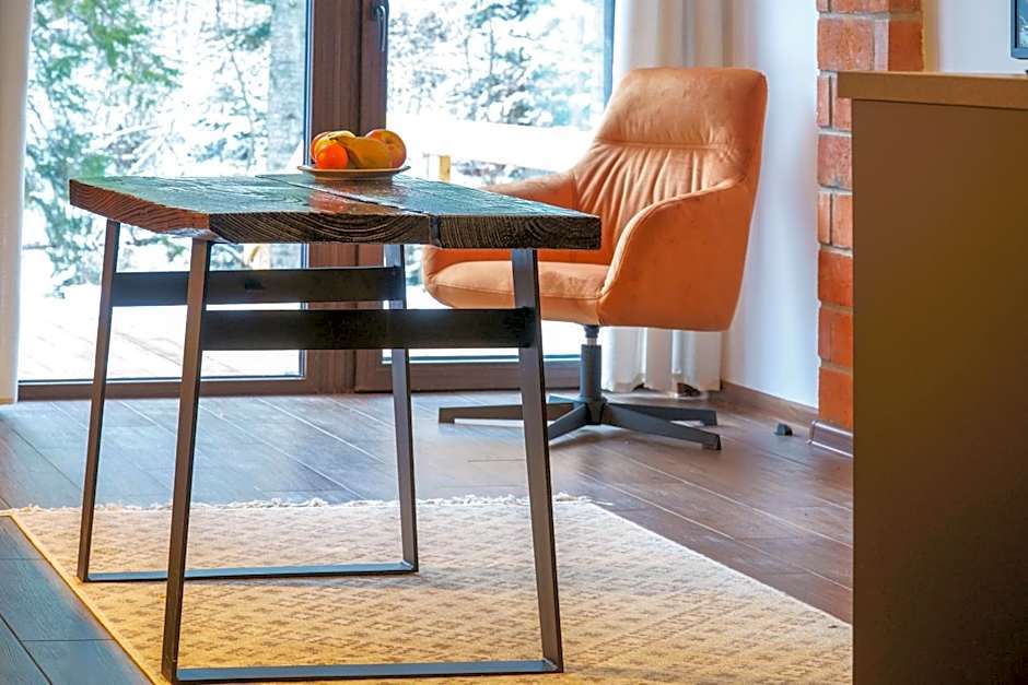 Novosiele Lifestyle Apartments - nad górską rzeką - Strefa relaksu sauna jacuzzi - Bieszczady